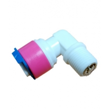 Visszacsapószelep könyök membránházba, 1/4" x 1/8", Quick (PINK)