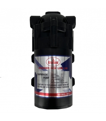 Nyomásfokozó pumpa RO víztisztítókhoz 100 GPD, 24V, 1 LPM, Krausen New Line