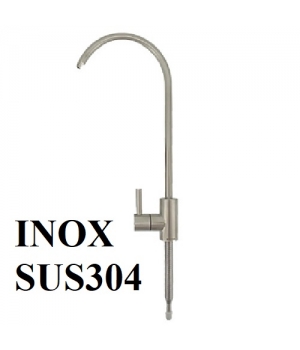 Csaptelep víztisztítóhoz, 1-utas, íves, Modern dizájn, INOX, Quick