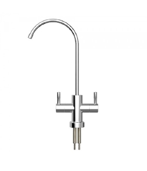 Csaptelep víztisztítóhoz, 2-utas, íves, Modern dizájn, KRÓM, Quick