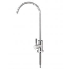 Csaptelep víztisztítóhoz, 1-utas, íves, Modern dizájn, KRÓM, Quick