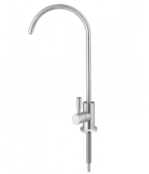 Csaptelep víztisztítóhoz, 1-utas, íves, Modern dizájn, KRÓM, Quick