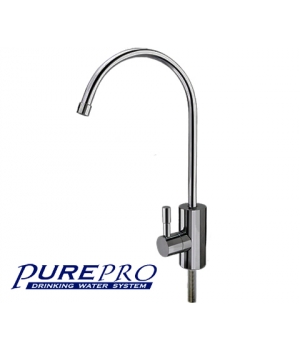 Csaptelep víztisztítóhoz, 1-utas, íves, Modern dizájn, KRÓM, PurePro