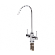 Csaptelep víztisztítóhoz, 2-utas, íves, Modern dizájn, KRÓM