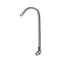 Kifolyócső víztisztítóhoz, csatlakozó könyökkel, 1/4" külsőmenet, FÉM