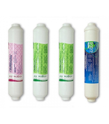 PurePro elő+utószűrőbetét szett-4 ASTROBOY, In-Line, belsőmenetes