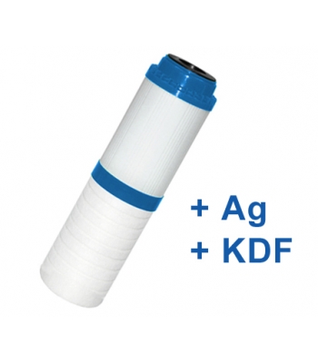 CleanLife Kombi Silver víztisztító szűrőbetét (PP+GAC+Ezüst+KDF) 10"x 2,5"