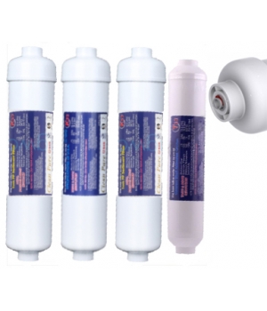 CleanPure elő+utószűrőbetét szett-4, In-Line, Quick