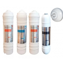 Luxe Style elő+utószűrőbetét szett-4 BLOCK, In-Line, Push-In