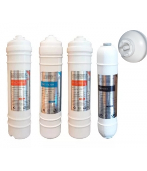 Luxe Style elő+utószűrőbetét szett-4 BLOCK, In-Line, Push-In