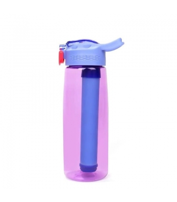 Economy túra kulacs kombinált vízszűrőbetéttel (GAC+UF), LILA