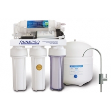 PurePro EC105P fordított ozmózis, hálózati víz utótisztító, nyomásfokozóval, 