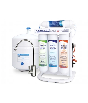 PurePro ERS105P fordított ozmózis, hálózati víz utótisztító, nyomásfokozóval, 