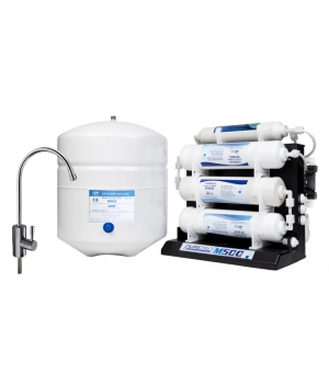 PurePro M500P fordított ozmózis, hálózati víz utótisztító, nyomásfokozóval, 