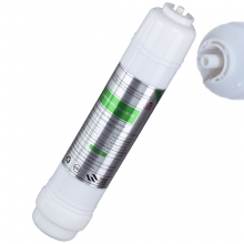 Luxe Style aktívszén préselt CTO BLOCK előszűrő, In-Line 2,5", 3/8" Push-In csatlakozós