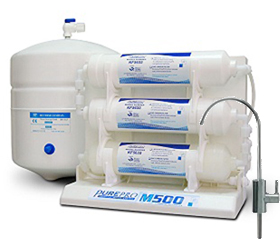 PurePro M500 fordított ozmózis, hálózati víz utótisztító, "Kompakt"